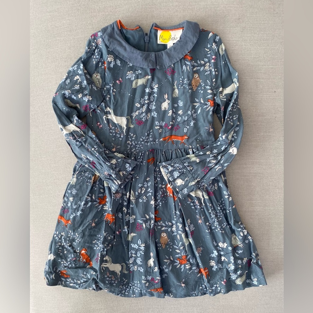 Mini Boden woodland unicorn dress